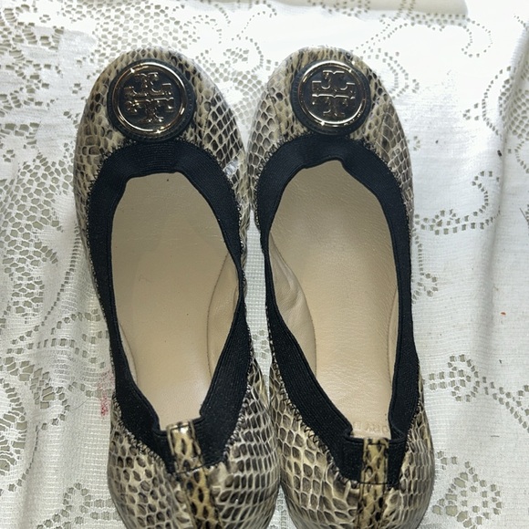 Tory Burch snakeskin ballerina flats size 6.5 - Picture 7 of 7